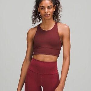 Lululemon Athletica Sports Bra in Red Merlot